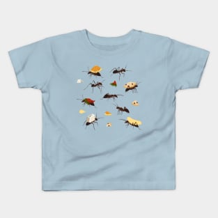 Ants Carrying Snacks Kids T-Shirt